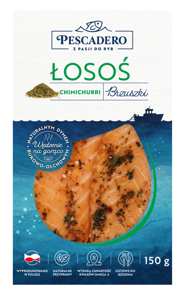 Łosoś brzuszki chimichurri